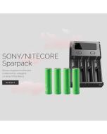 Nitecore I4 + 4 x Sony VTC5 Bundle