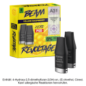 Beam Liquid Pod Yellow Raspberry Nikotinfrei (2 Stück Pro Packung) - Revoltage