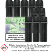 Elfa Liquid Pod Cranberry Grape 20 mg (5x2 Stück) - Elf Bar