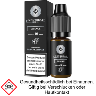 Montreal Original - Chance - Nikotinsalz Liquid 10 mg/ml