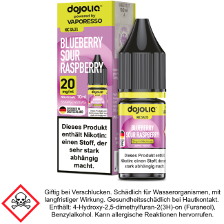 Dojoliq - Blueberry Sour Raspberry - Nikotinsalz Liquid 20 mg/ml