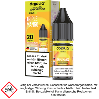 Dojoliq - Triple Mango - Nikotinsalz Liquid 20 mg/ml