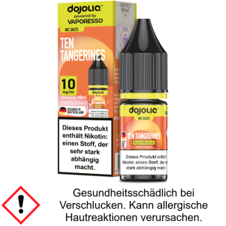 Dojoliq - Ten Tangerines - Nikotinsalz Liquid 10 mg/ml