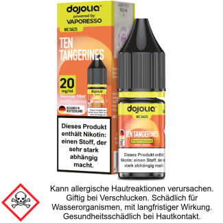 Dojoliq - Ten Tangerines - Nikotinsalz Liquid 20 mg/ml