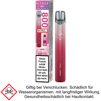 Cherry 20 mg/ml Elfbar 800 Einweg E-Zigarette
