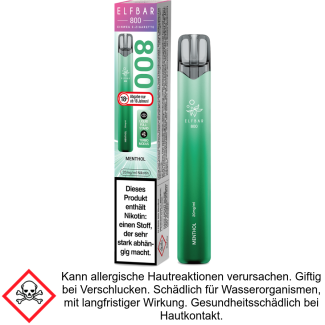 Menthol 20 mg/ml Elfbar 800 Einweg E-Zigarette