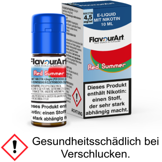 FlavourArt - Red Summer E-Zigaretten Liquid 4,5 mg/ml