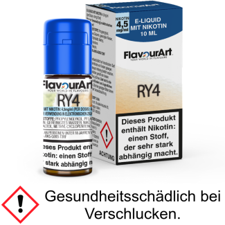 FlavourArt - RY4 E-Zigaretten Liquid 4,5 mg/ml