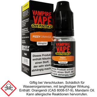 Vampire Vape - Overdosed - Fizzy Orange - Nikotinsalz Liquid 20 mg/ml