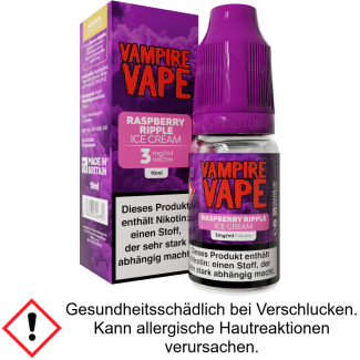 Vampire Vape - Dessert Collection - Raspberry Ripple Ice Cream E-Zigaretten Liquid 3 mg/ml