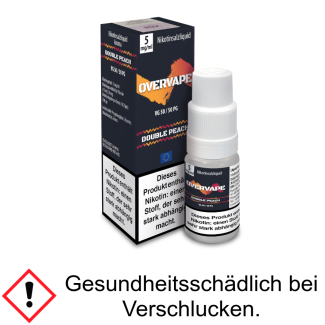 Overvape - Double Peach - Nikotinsalz Liquid 5 mg/ml