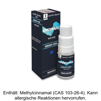 Overvape - Energy Cool - Nikotinsalz Liquid 0 mg/ml