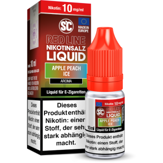 Liquid Apple Peach Ice SC Red Line Nikotinsalz