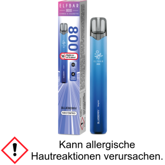 Elfbar 800 Einweg E-Zigarette - Blueberry 0 mg/ml