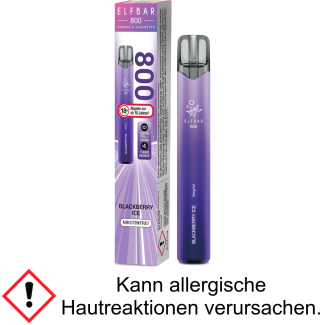 Elfbar 800 Einweg E-Zigarette - Blackberry Ice 0 mg/ml