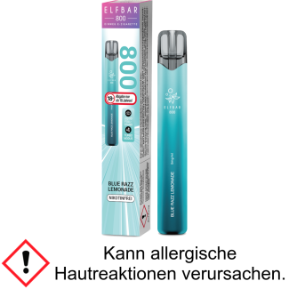 Elfbar 800 Einweg E-Zigarette - Blue Razz Lemonade 0 mg/ml