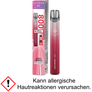 Elfbar 800 Einweg E-Zigarette - Mixed Berries 0 mg/ml