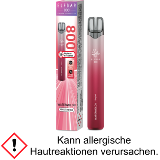 Elfbar 800 Einweg E-Zigarette - Watermelon 0 mg/ml
