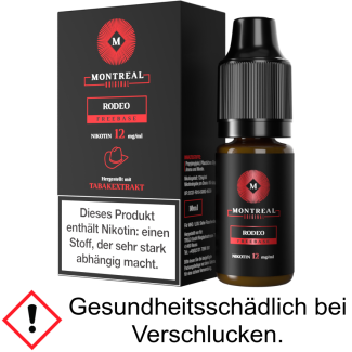 Montreal Original - Rodeo E-Zigaretten Liquid 12 mg/ml