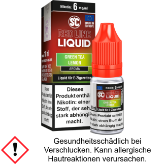 SC - Red Line Nikotin - Green Tea Lemon 6 mg/ml