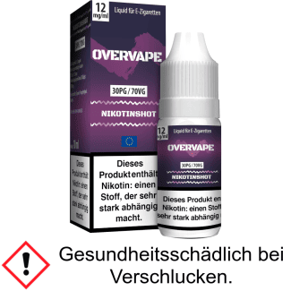 30PG / 70VG Nikotinshot 12 mg/ml - Overvape