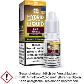 Liquid Dark Berries 10 mg/ml Hybrid Nikotinsalz - SC
