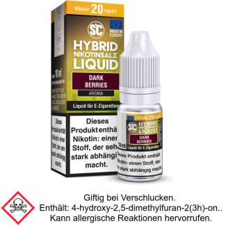 Liquid Dark Berries 20 mg/ml Hybrid Nikotinsalz - SC