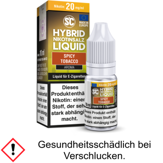 Liquid Spicy Tobacco 10 mg/ml Hybrid Nikotinsalz - SC