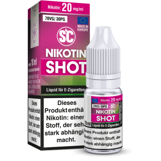 SC - 10ml Nikotin Shot 70VG/30PG 20 mg/ml