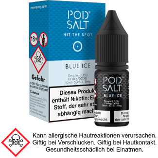 Pod Salt - Blue Ice - Nikotinsalz Liquid 11 mg/ml