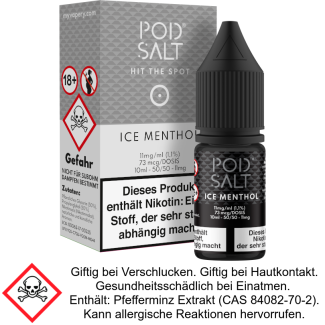 Pod Salt - Ice Menthol - Nikotinsalz Liquid 11 mg/ml