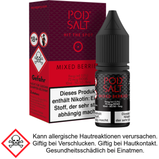 Mixed Berries Nikotinsalz Liquid 11 mg/ml - Pod Salt