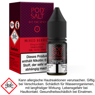 Mixed Berries Nikotinsalz Liquid 20 mg/ml - Pod Salt