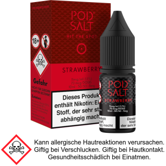 Pod Salt - Strawberry - Nikotinsalz Liquid 11 mg/ml