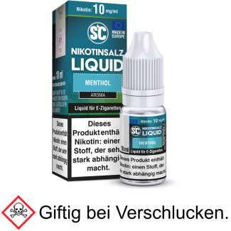 Liquid Menthol 10 mg/ml Nikotinsalz - SC