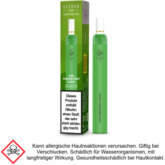 Kiwi Passionfruit Guava Elf Bar Filter T600 Einweg E-Zigarette