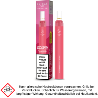 Strawberry Cheesecake Elf Bar Filter T600 Einweg E-Zigarette