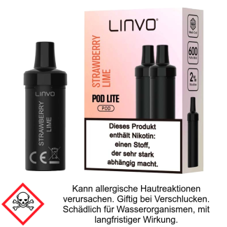 Pod Lite Strawberry Lime 20 mg/ml (2 Stück) - Linvo