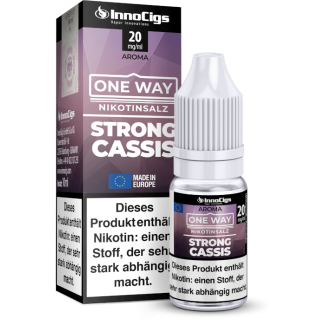 InnoCigs - One Way - Strong Cassis - Nikotinsalz Liquid