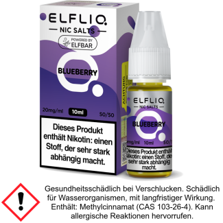 Liquid Blueberry 10 mg/ml - Elfliq Nikotinsalz