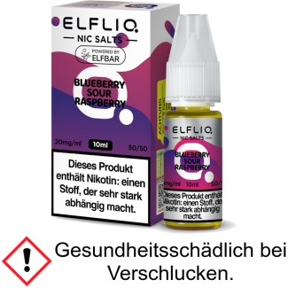 Liquid Blueberry Sour Raspberry 10 mg/ml - Elfliq Nikotinsalz