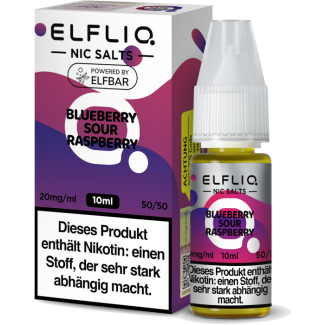 ELFBAR ELFLIQ - Blueberry Sour Raspberry - Nikotinsalz Liquid