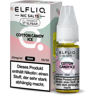 ELFBAR ELFLIQ - Cotton Candy Ice - Nikotinsalz Liquid