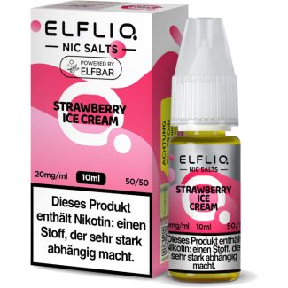 ELFBAR ELFLIQ - Strawberry Ice Cream - Nikotinsalz Liquid