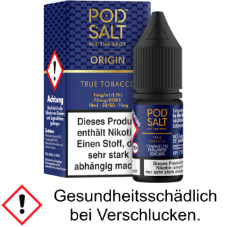 Pod Salt Origin - True Tobacco - Nikotinsalz Liquid 11 mg/ml