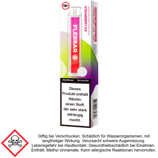 Flerbar M Strawberry Ice 20 mg/ml - Einweg E-Zigarette