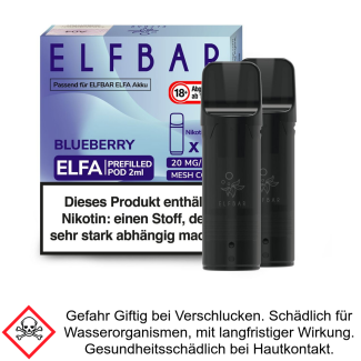 Elfa Liquid Pod Blueberry 20 mg (2 Stück) - Elf Bar