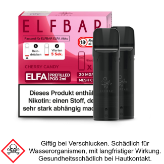 Elfa Liquid Pod Cherry Candy 20 mg (2 Stück) - Elf Bar