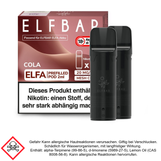 Elfa Liquid Pod Cola 20 mg (2 Stück) - Elf Bar