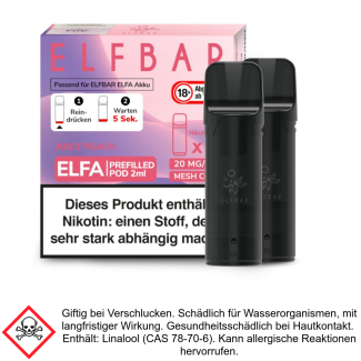 Elfa Liquid Pod Juicy Peach 20 mg (2 Stück) - Elf Bar